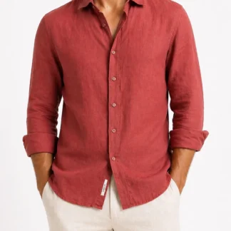 Camicia Amalfi rosso India