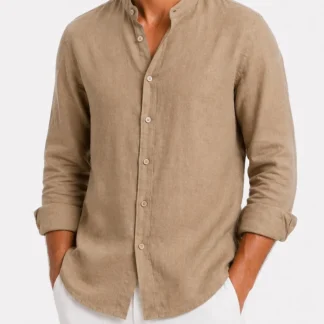 Camicia Positano camel