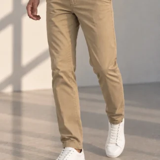 Pantalone chino camel