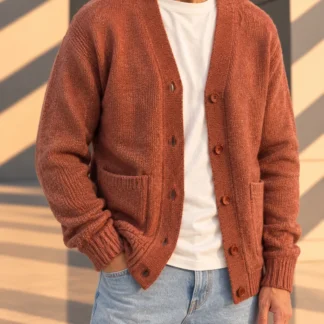 Cardigan Nordés ruggine